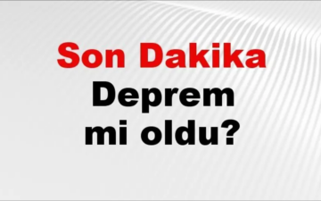 Amasya depremi